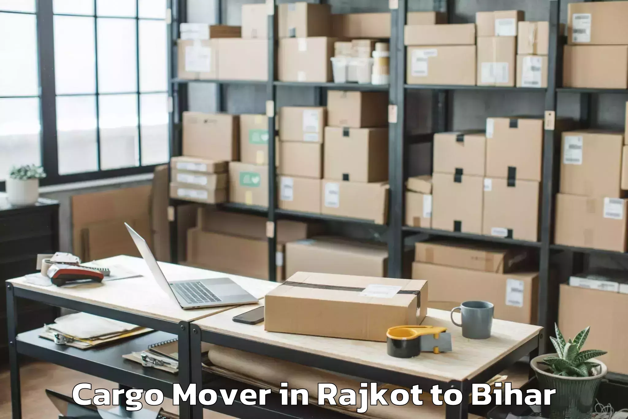 Top Rajkot to Bhitaha Cargo Mover Available